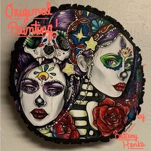 ORIGINAL OOAK ART! BRITTANY HANKS ORIGINAL PAINTING ON WOOD! Ready to Hang!